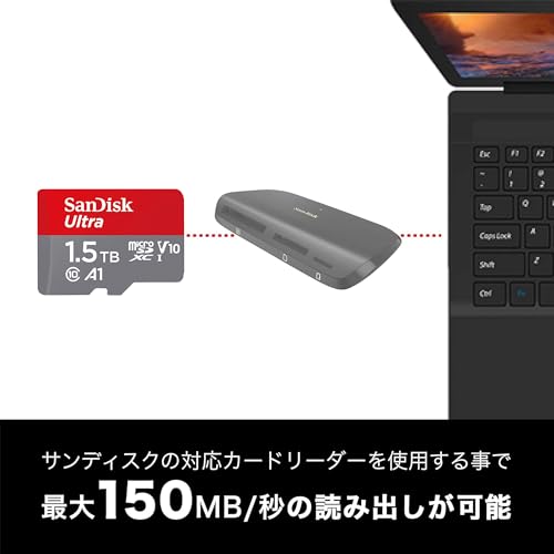 【 サンディスク 正規品 】SanDisk microSD カード 1.5TB UHS-I U1 Class10 Nintendo Switch メーカー動作確認済 Ultra SDSQUAC-1T50-GH3MA 簡易デザインパッケージ10年間限定保証 最後 画像