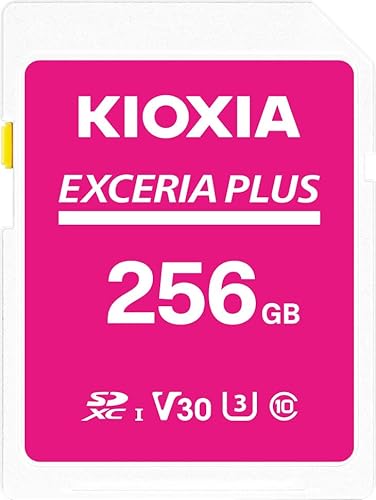 KIOXIA(キオクシア)【日本製】SDカード 256GB EXCERIA PLUS UHS-I U3 V30 Class10 SDXC 最大読出速度100MB/s 最大書込85MB/s 4K対応 国内サポート正規品 メーカー保証5年 KLNPAE256G 画像1