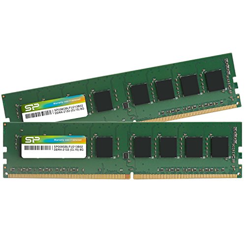 シリコンパワー デスクトップPC用 メモリ DDR4 2133 PC4-17000 8GB x 2枚 (16GB) 288Pin 1.2V CL15 SP016GBLFU213B22 画像1