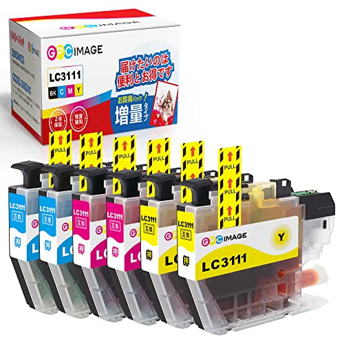 GPC Image LC3111-4PK ブラザー 用 インク 純正と併用可能 brother 用 LC3111-3PK C M Y 大容量タイプ インクカートリッジ プリンターインク DCP-J572N J577N J582N J978N J998DN J973N J982N J987N 対応の lc 3111 互換インク 画像1