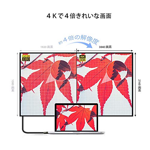 Displayport ケーブル,iVanky【DPケーブル 1.2/4K/3M】4K@60Hz/ 2K@165Hz/ 2K@144Hz, DP to DP，最大21.6Gbpsハイスピード，PC/ASUS/Dell/Acer ノートパソコン/テレビ対応 ディスプレイポート ケーブル 中間 画像