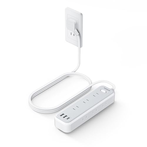 延長コード 2m 電源タップ usb たこあしコンセント テーブルタップ 薄型プラグ TESSAN 9個AC口 2個type-Aポート 1個USB-Cポート電源コード OA タコ足配線 マルチ 一括スイッチ付き 壁掛け 卓上 画像1