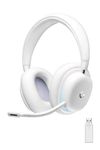 Logicool G(ロジクール G) ゲーミングヘッドセット G735 Bluetooth LIGHTSPEED ワイヤレス 3.5mmジャック 3種類の接続対応 LIGHTSYNC RGB 着脱式 BLUE VO!CE マイク 273g 軽量 PC ホワイト G735WL オーロラ コレクション 国内正規品 画像1