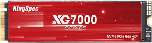 KingSpec XG7000 2TB SSD M.2 NVMe 2280 PCIe Gen 4.0 x 4 最大読込: 7400MB/s (R:7400MB/s、W:6600MB/s) SSD内蔵 3D NAND メーカー3年保証 画像1