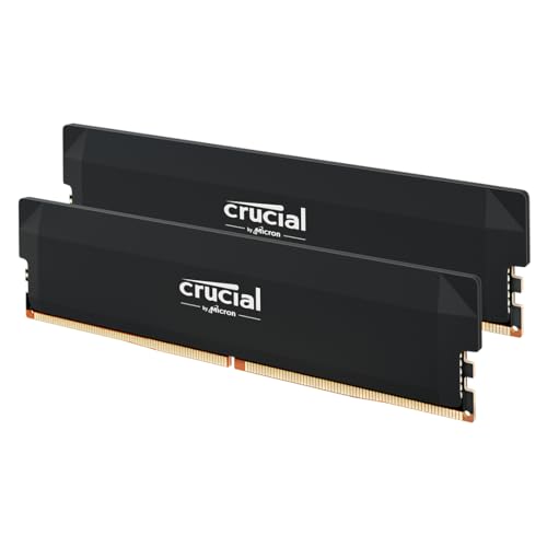 Crucial(クルーシャル) PRO (マイクロン製) デスクトップ用メモリ 16GB×2枚 DDR5-6400 オーバークロック CP2K16G64C38U5B 【国内正規代理店品】 1枚目 画像