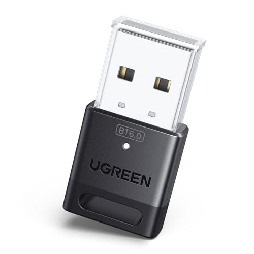 UGREEN Bluetooth 6.0アダプタ、PC用、USB bluetoothドングルレシーバー、EDR&BLEモード、Windows 11/10/8.1対応、プラグ&プレイ、ヘッドフォン/キーボード/マウス/スピーカー/プリンタなど対応 紛失防止 1枚目 画像