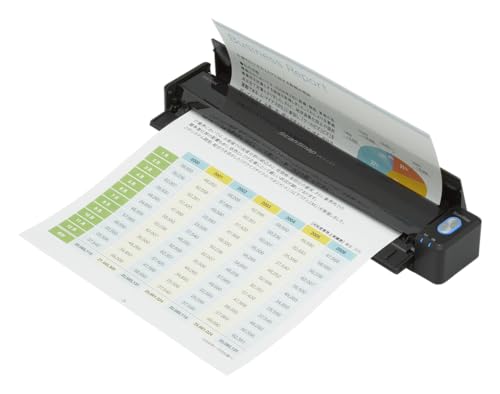 リコー PFU ドキュメントスキャナー ScanSnap iX110 (A4 片面読取 Wi-Fi対応 USB Type-C モバイル) 書類 レシート 名刺 写真 (Black) 中間 画像