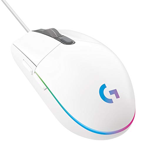 Logicool G ゲーミングマウス G203 有線 ゲーミング マウス USB 接続 G203-WH 軽量 85g LIGHTSYNC RGB 6個プログラムボタン ホワイト PC windows mac 国内正規品 【 ファイナルファンタジー XIV 推奨モデル 】 1枚目 画像