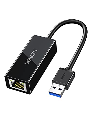 UGREEN USB LAN 有線LANアダプタ Switch 有線LAN USB 3.0 to RJ45 ギガビットイーサネット 10/100/1000Mbps超高速 Switch 動作確認済 黒 1枚目 画像