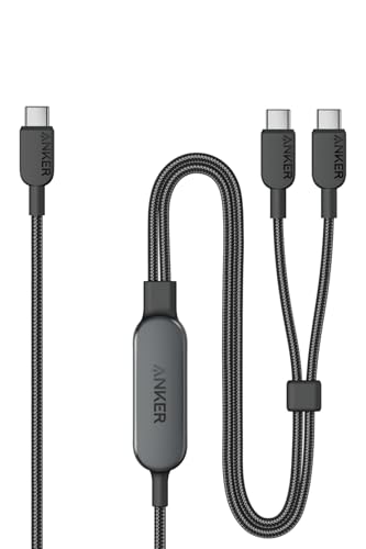 Anker USB-C ＆ USB-C ケーブル (2-in-1, 140W) 急速充電 USB 2.0iPhone 17 / 16 / 15 Galaxy S25 / S24 / S23 MacBook Air/Pro iPad 他対応 (1.2m ブラック) 1枚目 画像
