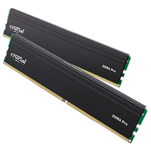 Crucial(クルーシャル) PRO (マイクロン製) デスクトップ用メモリ 16GBX2枚 DDR4-3200 メーカー制限付無期限保証CP2K16G4DFRA32A【国内正規代理店品】 1枚目 画像