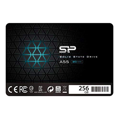 シリコンパワー SSD 256GB 3D NAND採用 SATA3 6Gb/s 2.5インチ 7mm PS4動作確認済 3年保証 A55シリーズ SP256GBSS3A55S25 最後 画像