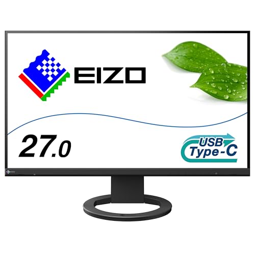 EIZO ビジネススタンダードモニター | FlexScan EV2720S-BK | 27.0型2560×1440・USB Type-C(70W給電)・スタンド可動・ブラック 1枚目 画像