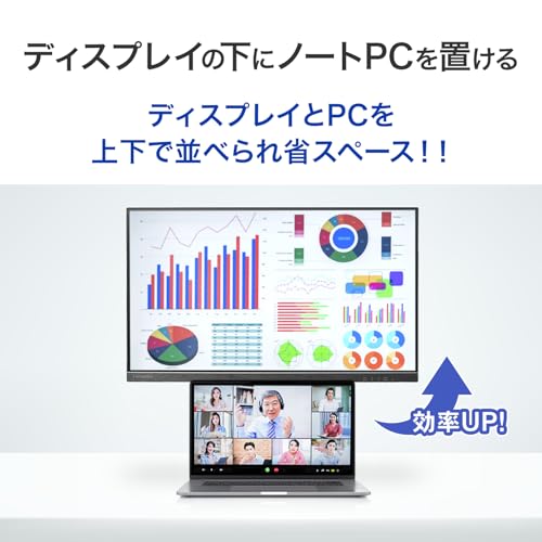 IODATA モニター 21.5インチ 100Hz 縦横回転 ADSパネル 非光沢 ブラック 省スペース (HDMI×1/DisplayPort×1/スピーカー付/高さ調整/VESA対応/土日サポート/日本メーカー) EX-D222SD-F 最後 画像