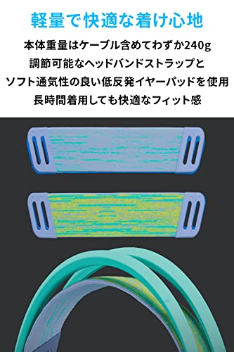 Logicool G ゲーミングヘッドセット G335 ゲーミング ヘッドセット G335MN 軽量 222g 3.5mm 有線 立体音響 ステレオ 2.1ch フリップミュート マイク付き PS5 PS4 PC Switch 2 Xbox スマホ 対応 ヘッドホン ヘッドフォン ミント 国内正規品 中間 画像