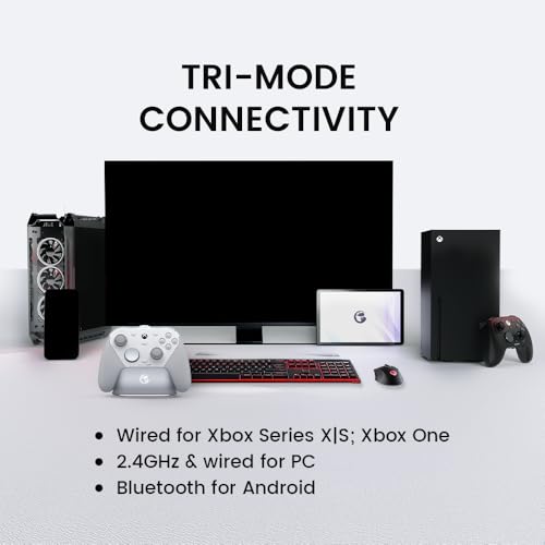 GameSir G7 Pro 有線＆ワイヤレス ゲームコントローラー Xbox Series X|S / Xbox One / PC / Android 対応 ホールエフェクトトリガー搭載 TMRスティック 1000Hzポーリングレート ジャイロ対応 3.5mmオーディオ端子付き【Xbox公式ライセンス】-ホワイト 最後 画像