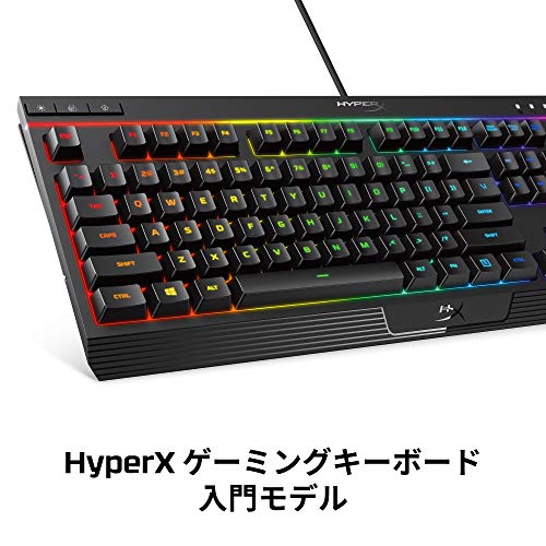 【日本語配列】HyperX Alloy Core RGB ゲーミングキーボード ゲーマー向け LEDバックライト 耐水性 2年保証 HX-KB5ME2-JP ( 4P4F5AJ#ABJ ) 中間 画像
