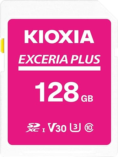 KIOXIA(キオクシア)【日本製】SDカード 128GB EXCERIA PLUS UHS-I U3 V30 Class10 SDXC 最大読出速度100MB/s 最大書込60MB/s 4K対応 国内サポート正規品 メーカー保証5年 KLNPAE128G 画像1