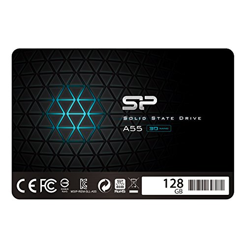 SP Silicon Power シリコンパワー SSD 128GB 3D NAND採用 SATA3 6Gb/s 2.5インチ 7mm 3年保証 A55シリーズ SP128GBSS3A55S25 1枚目 画像