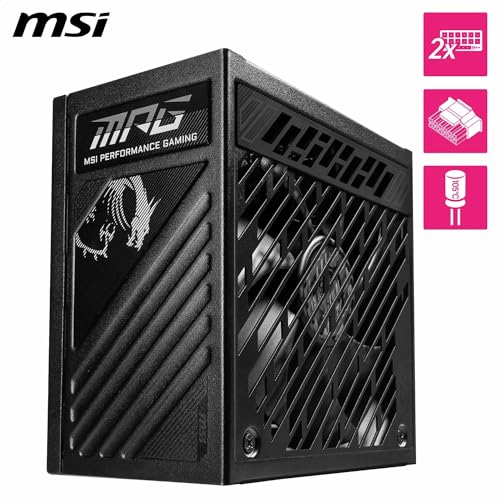 MSI MPG A1250GS PCIE5 PC電源ユニット 1250W ATX3.1/PCIe 5.1対応 80PLUS GOLD認証 フルモジュラー 静音 日本メーカーコンデンサ 10年保証 PS1543 最後 画像