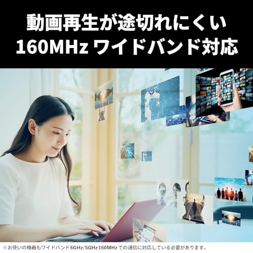 バッファロー Wi-Fi 6E 11ax 6GHz 無線LAN 子機 USB3.2 (Gen1) 対応 内蔵アンテナ タイプ ドライバー内蔵 WI-U3-2400XE2/N 中間 画像