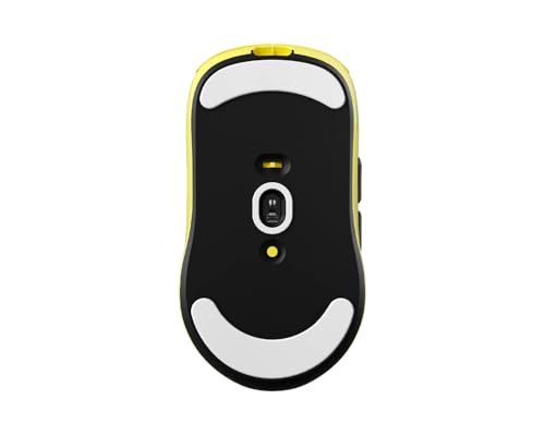 SCYROX(サイロックス) V8 2.4GHz ワイヤレス 両対応 8K対応 超軽量 36グラム 光学スイッチ Pixart 3950センサー 8000Hzポーリングレート 8kドングル同梱 高コスパ ソール付属ゲーミングマウス (Yellow) 【正規国内品】 中間 画像