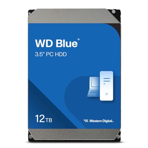 【Amazon.co.jp限定】Western Digital ウエスタンデジタル WD Blue 内蔵 HDD ハードディスク 12TB CMR 3.5インチ SATA 7200rpm キャッシュ512MB メーカー保証2年 WD120EAGZ-AJP エコパッケージ【国内正規取扱代理店】 1枚目 画像