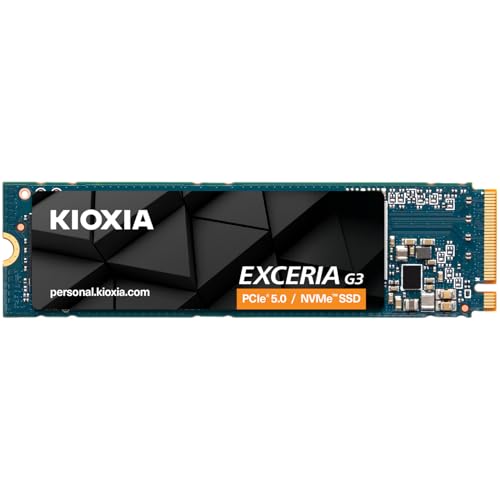 キオクシア KIOXIA 内蔵SSD 1TB NVMe PCIe Gen5×4 M.2 Type 2280 (最大読込:10,000MB/s) BiCS FLASH 5年保証 EXCERIA G3 SSD-CK1.0N5G3/N【国内正規代理店保証品】 1枚目 画像