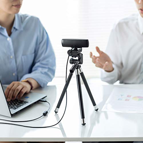 サンワサプライ 会議用ワイドレンズWEBカメラ USB接続 150°超広角 マイク内蔵 Skype対応 ブラック CMS-V43BK 中間 画像