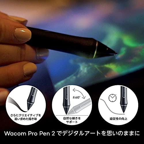 【Amazon.co.jp限定】ワコム 液タブ 液晶ペンタブレット Wacom Cintiq 16 FHD ブラック オリジナルカスタムブラシセット DTK1660K1D 中間 画像