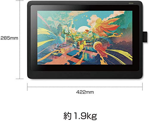 【Amazon.co.jp限定】ワコム 液タブ 液晶ペンタブレット Wacom Cintiq 16 FHD ブラック オリジナルカスタムブラシセット DTK1660K1D 中間 画像
