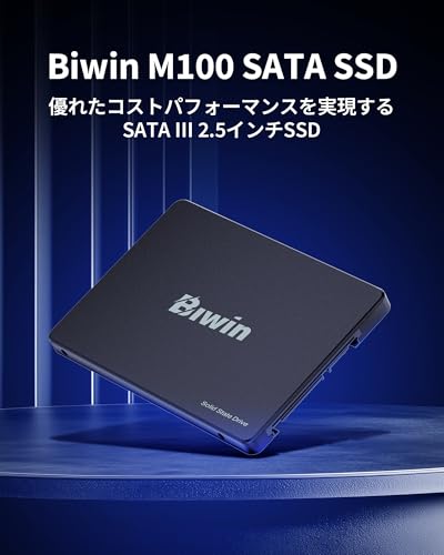 Biwin M100 512GB SSD 2.5インチ SATA III 高速550MB/s 内蔵SSD 高耐久 低消費電力 耐衝撃 PS4対応 メーカー3年保証の詳細・まとめ 画像