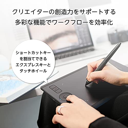 ワコム ペンタブレット ペンタブ Wacom Intuos Pro Mサイズ プロ 板タブ Wacom Pro Pen 2 付属 Windows Mac 対応 PTH-660/K0 中間 画像