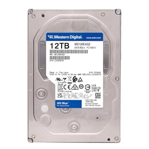 【Amazon.co.jp限定】Western Digital ウエスタンデジタル WD Blue 内蔵 HDD ハードディスク 12TB CMR 3.5インチ SATA 7200rpm キャッシュ512MB メーカー保証2年 WD120EAGZ-AJP エコパッケージ【国内正規取扱代理店】 最後 画像