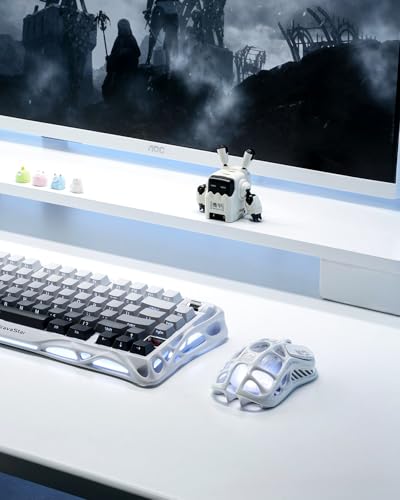 【国内正規品】GravaStar ゲーミングマウス ホワイト 無線 有線 ワイヤレス 軽量 26000DPI 1Kポーリングレート 低遅延 2.4G/Bluetooth/USB有線 ホワイト 充電式 光るRGB 軽量79g Mercury M2 gaming mouseプラスチック プロゲーマー用マウス 白【Red Dotのデザイン賞に受賞モデル】の詳細・まとめ 画像