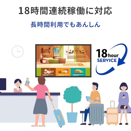 IODATA モニター 43インチ 4K UHD ADSパネル 広視野 350cd/m2 18時間連続稼働 サイネージ 会議室 フレームレス (HDMI×3/D-sub9ピン/スピーカー付/リモコン付/土日サポート/日本メーカー) EX-U431DX 中間 画像