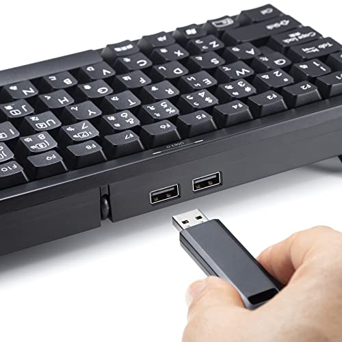 サンワサプライ USBハブ付コンパクトキーボード SKB-KG3UH2BK ブラック テンキーなし 最後 画像