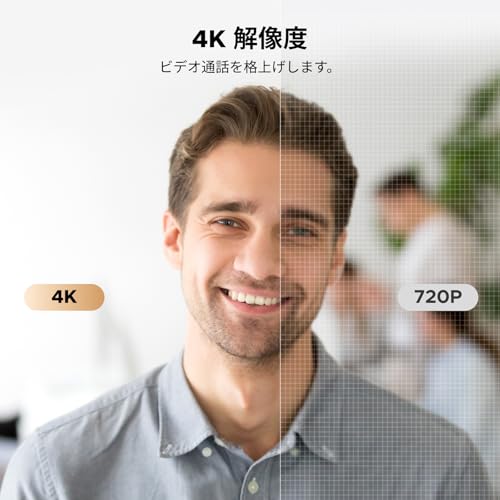 UGREEN 4K ウェブカメラ PC用 Ultra HD 1080P 60FPS Webカメラ、マイク付き、プライバシーカバー、70° Fov、PDAF オートフォーカス、USB A＆USB C アダプター、プラグ＆プレイ、ストリーミング/Skype/Zoom用 在宅勤務・授業・会議用 Windows 7/8/10/11、Mac OS、Linux対応 最後 画像