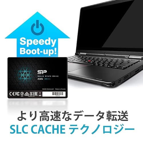 シリコンパワー SSD 512GB 3D NAND採用 SATA3 6Gb/s 2.5インチ 7mm PS4動作確認済 3年保証 A55シリーズ 中間 画像