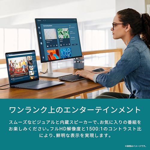 【Amazon.co.jp限定】Dell S2425HSM-A 23.8インチ モニター(無輝点5年保証/FHD/IPS,非光沢/HDMIx2/sRGB 99%/縦横回転,高さ調整/1ms,144Hz/AMD FreeSync/内蔵スピーカー) 中間 画像