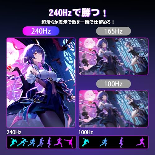 Amzfast 34インチ ゲーミングモニター 240Hz 曲面ウルトラワイド UWQHD 3440x1440 1ms MPRT 130%sRGB VAパネル 3000:1コントラスト/HDR400/Adaptive Sync/フリッカー防止/PIP PBP機能/ブルーライト低減/HDMI 2.1FRL*2+DP1.4 *2/75x75 VESA/5年保証 AMZG34C5Q Pro（VRR対応） 中間 画像