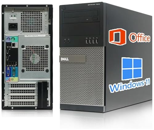 【整備済み品】 DELL ミニタワー デスクトップPC 7010/9010/■第三世代Core i7-3770/MS Office 2019/Windows11/HDMI/WIFI/DVD/メモリ:8GB/HCMAの電源(整備済み品) (7)【MS Office・Win11】i7/8GB/SSD256GB)の外観・全体像 画像