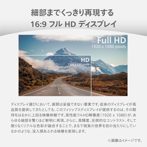 【Amazon.co.jp 限定】PHILIPS 液晶ディスプレイ PCモニター (23.8インチ/IPS/FHD/120Hz/1ms/5年保証/HDMI, USB Type-C(65W)/チルト/昇降・高さ調節/ちらつき防止/ブルーライト軽減/スピーカー付/AdaptiveSync/省資源化パッケージ/ケーブル付/電源内蔵) 24E1N2300AE/11 中間 画像