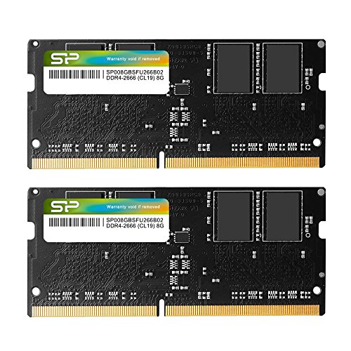 シリコンパワー ノートPC用 メモリ DDR4 2666 PC4-21300 8GB x 2枚 (16GB) 260Pin 1.2V CL19 Mac 対応 SP016GBSFU266B22 1枚目 画像