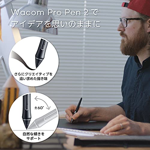 ワコム ペンタブレット ペンタブ Wacom Intuos Pro Mサイズ プロ 板タブ Wacom Pro Pen 2 付属 Windows Mac 対応 PTH-660/K0 最後 画像