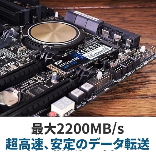 SP Silicon Power シリコンパワー SSD 512GB 3D NAND M.2 2280 PCIe3.0×4 NVMe1.3 P34A60シリーズ 5年保証 中間 画像