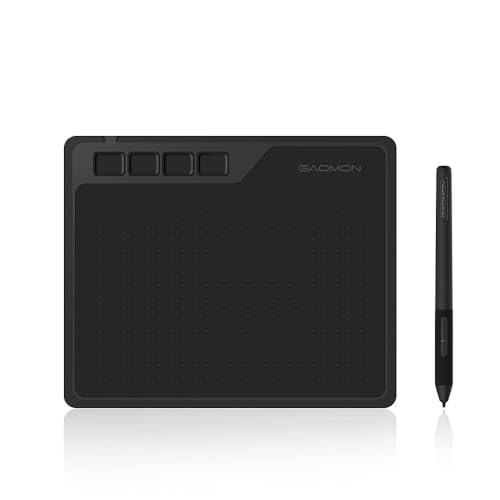 GAOMON ペンタブ S620 6.5x4インチ 板タブ 筆圧8192レベル 4つショートカットキー 充電不要ペン Windows/mac/Android対応 イラスト デザイン クリスタ オンライン授業 初心者 ペンタブレットの外観・全体像 画像