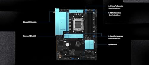 ASRock マザーボード B850 Rock WiFi7 AMD Ryzen 9000 / 8000 / 7000 シリーズ CPU (Soket AM5) 対応 DDR5 ATX マザーボード 【国内正規代理店品】の特徴・詳細 画像
