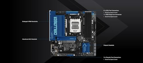 ASRock B850M Challenger Socket AM5 Micro-ATX マザーボード B850 AMD Ryzen 9000/8000/7000シリーズ DDR5 8000+(OC) PCIe 5.0 2.5G LAN Lightning ゲーミングポート対応の特徴・詳細 画像