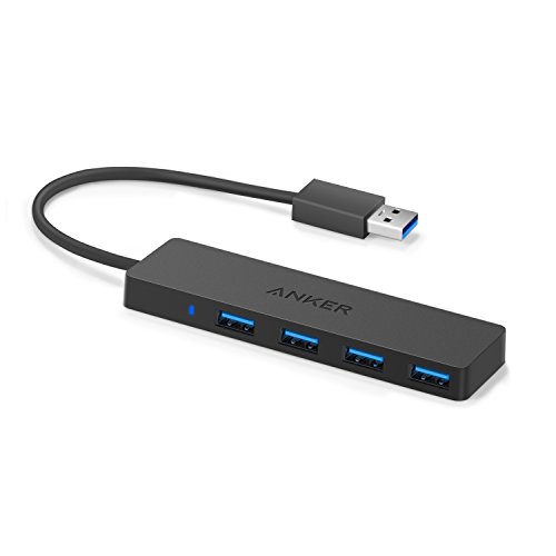 Anker USB3.0 ウルトラスリム 4ポートハブ USB3.0高速ハブ 軽量・コンパクト5Gbps高速転送 バスパワー 軽量 コンパクト MacBook/iMac/Surface Pro 等 ノートPC 他対応 USBハブ テレワーク リモート 在宅勤務 1